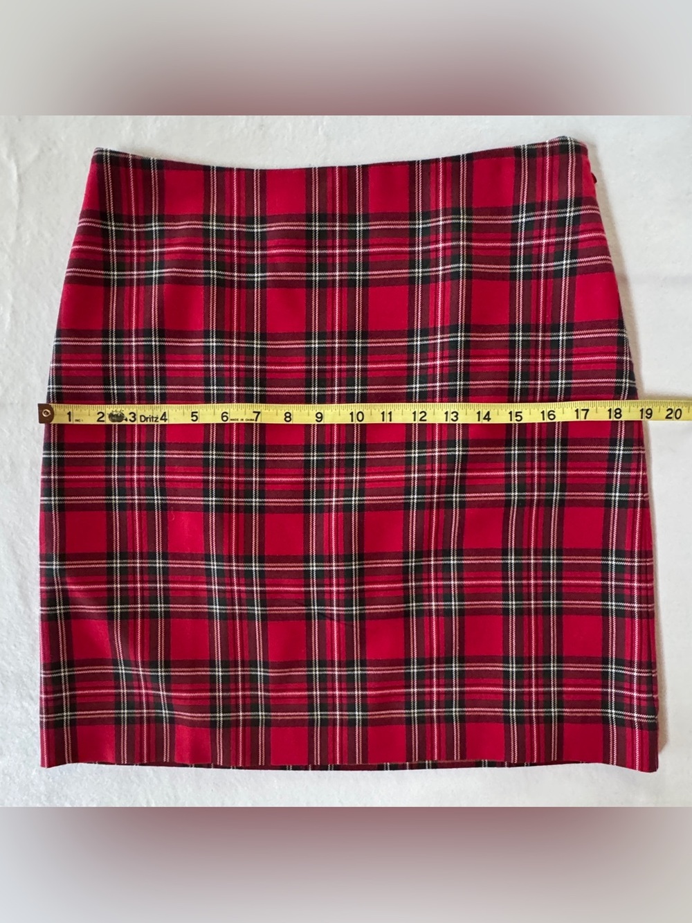 TALBOTS Classic Tartan Plaid Holiday Lined Skirt Machine Washable Side Zip (4P) - Picture 11 of 17